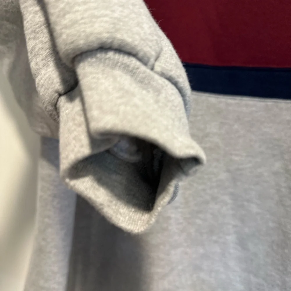 VTG 80s/90s Russell Athletic Sweatshirt Men XL Gray Colorblock Striped.
